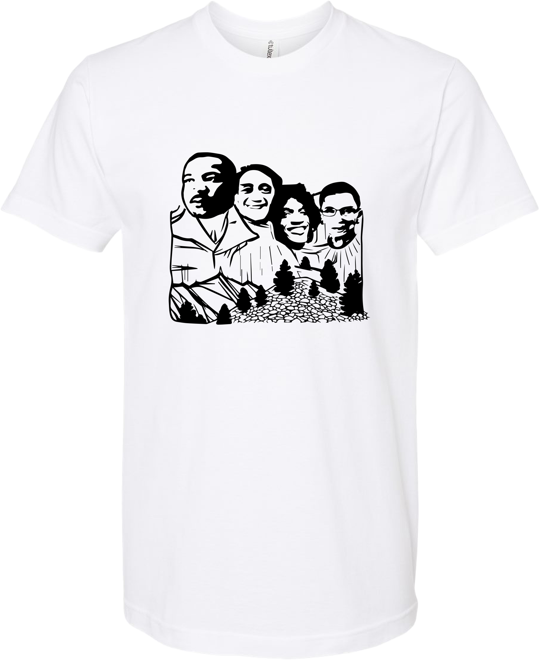 Mt Rushmore As it Should Be — White
