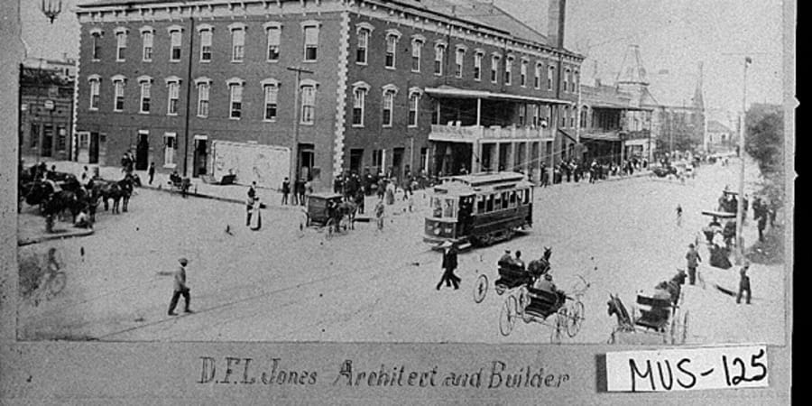 Historic photo of Springer Opera House.