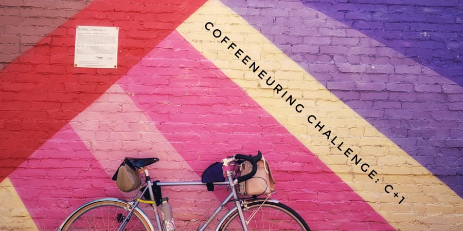 "Coffeeneuring Challenge: C+1" graphic.