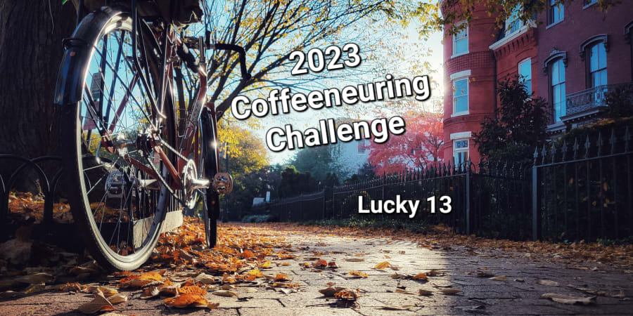 Coffeeneuring challenge 2023 banner.