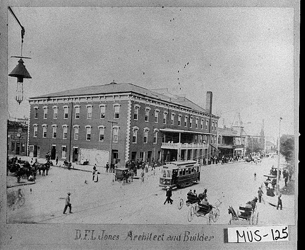 Historic photo of Springer Opera House.