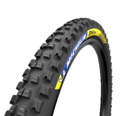 Its DH 34 tread pattern, Magi-X DH tread compound and Down Hill Shield casing provide maximum grip and high-speed stability on all hard terrain (compacted dirt / pebbles / Bike Park).

Thanks to its double-reinforced Down Hill Shield casing and puncture-resistant reinforcement, which gives you maximum control at low pressure.