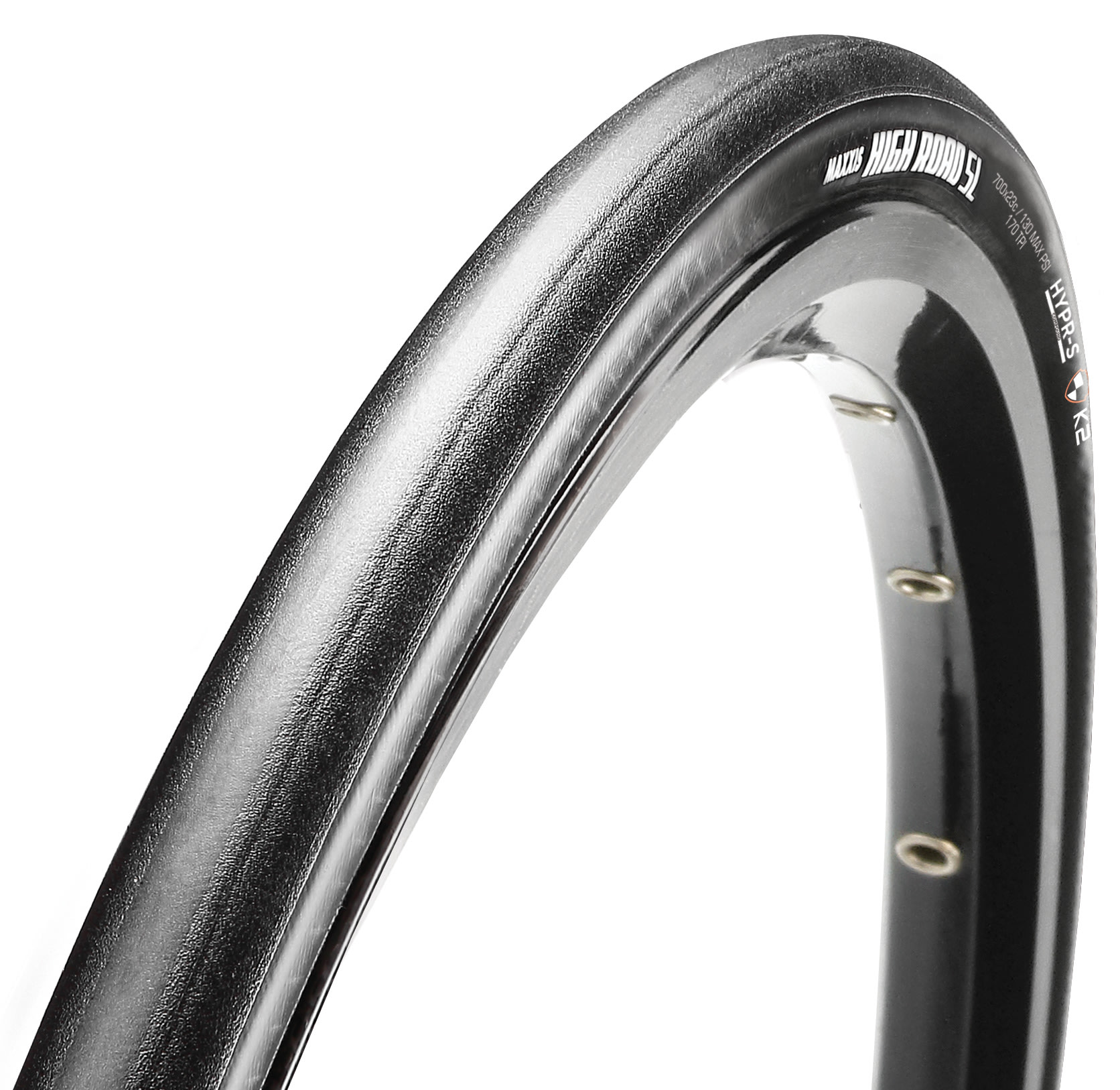 The Maxxis High Road SL is our lightest and fastest road racing tire, ever. Our HYPR-S compound decreases rolling resistance by 12% compared to the standard High Road.