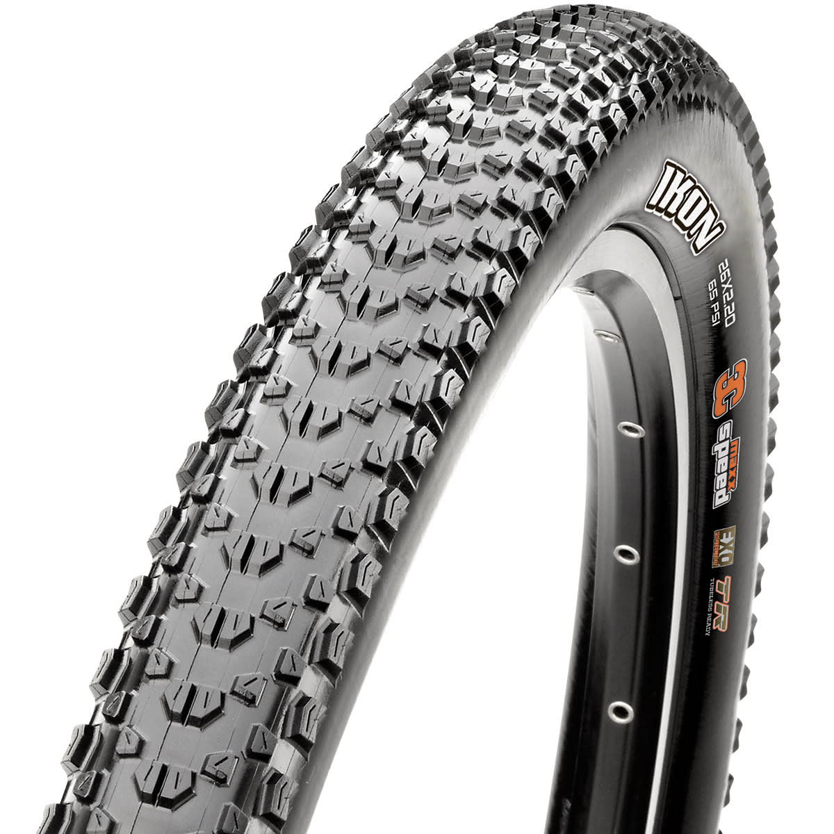 The Maxxis Ikon is a versatile XC tire designed to perform in a broad range of conditions. With its predictable handling, the Ikon is also a favorite among our slopestyle athletes.