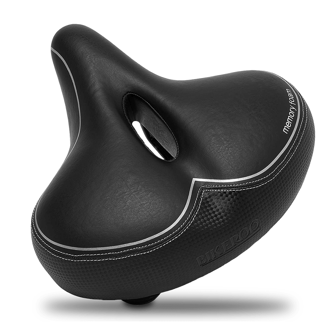 Enjoy a bike saddle that adapts to YOU. Filled with premium memory foam, this bike seat cradles and cushions against every bump in the road.