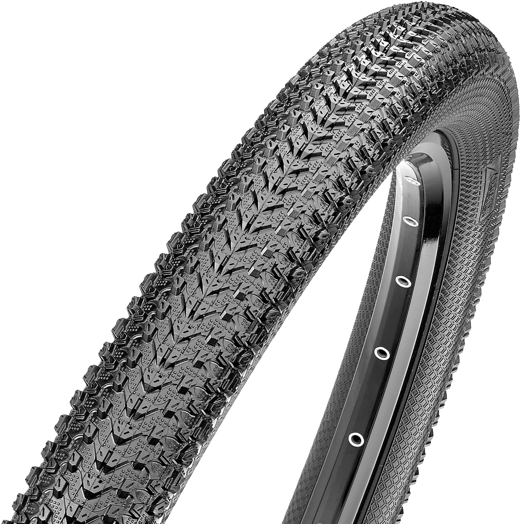 The Maxxis Pace uses small, tightly spaced knobs to create a tire with low rolling resistance. Originally intended for XC use, the Pace has proven to work well for slopestyle, pump track, and dirt jumping.