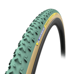 Its tread pattern and tubular technology transmits pedalling power more effectively in mud terrain for a controlled grip