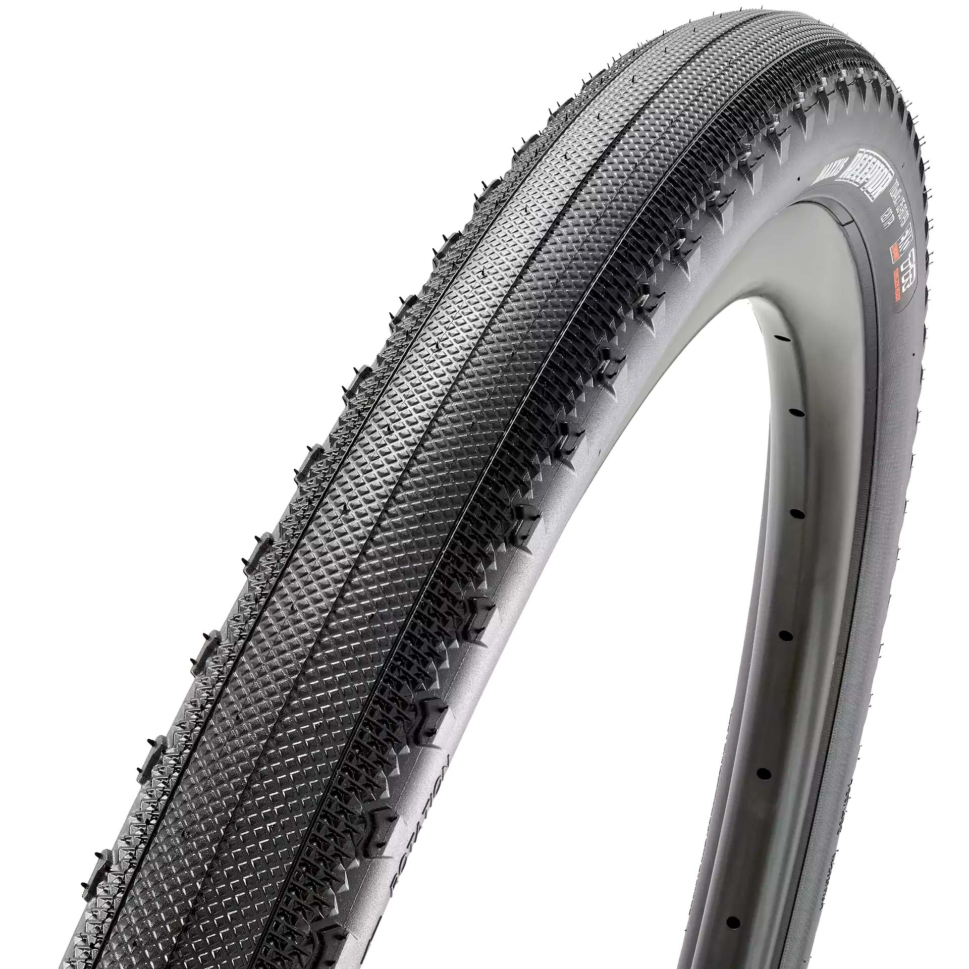 The Maxxis Receptor is a semi-slick gravel tire designed for riding on pavement, hard-packed dirt roads, and light gravel. With its low profile center tread, the Receptor rolls easily no matter the surface. Small side knobs provide cornering traction in loose over hard terrain.