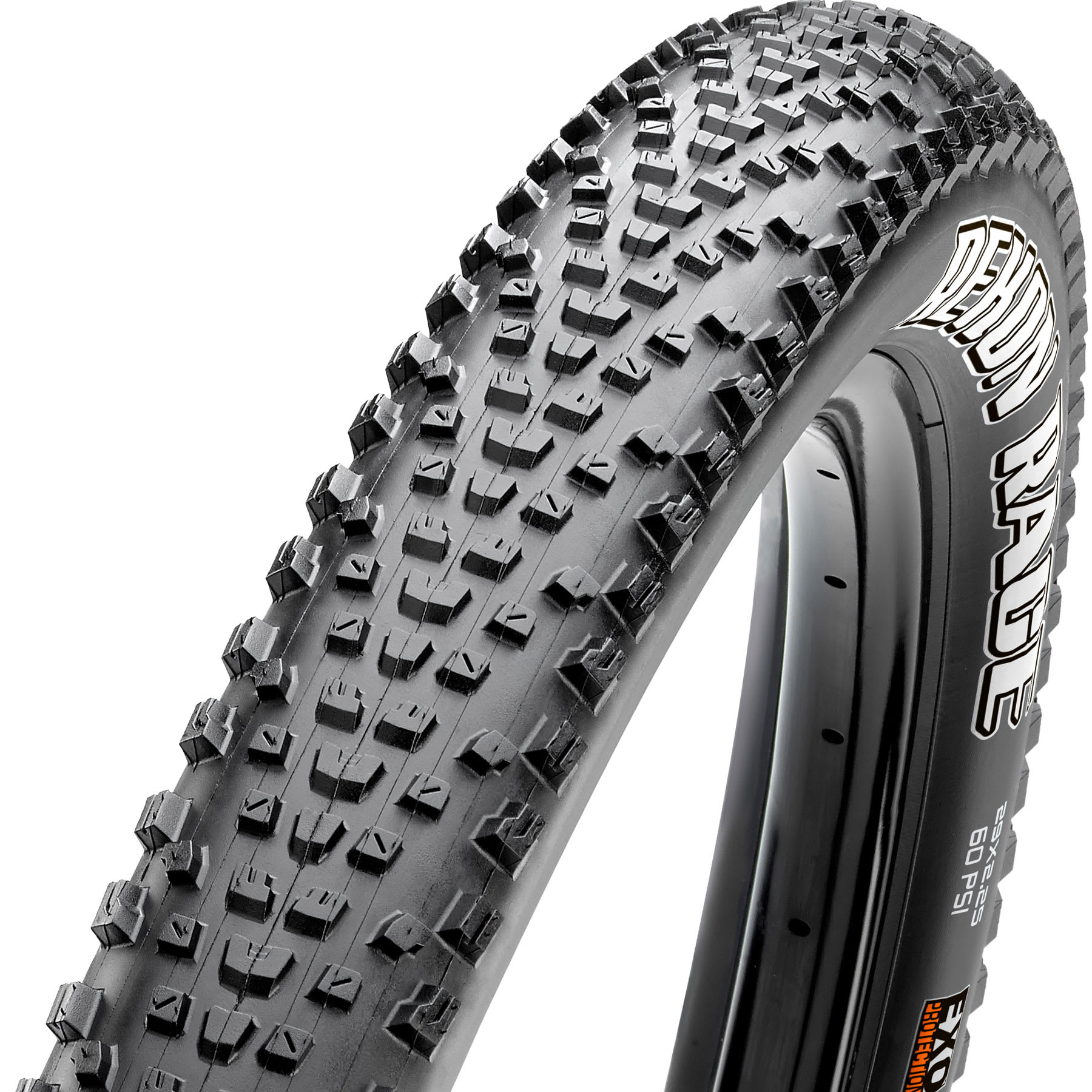 The Maxxis Rekon Race is a semi-slick XC race tire that features the lowest profile tread in our XC line. It is a great choice for dry XC trails and short track racing.