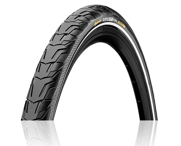 High reliability and always on time in urban traffic: Solid tire for city bikes.Proven successful on tarmac as well as on gravel thanks to good traction provided by its broad contact area in the tread pattern.