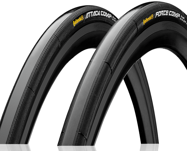 Attack on the bike: much aero, low weight.Front and rear tire with their different sizes are specifially developed for each other and match ideally.