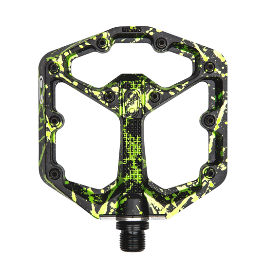 Crankbrothers Stamp 7 Small - Lime Green Splatter