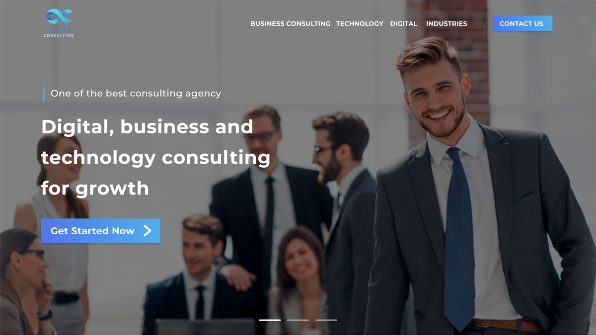 consulting agency design UI/UX