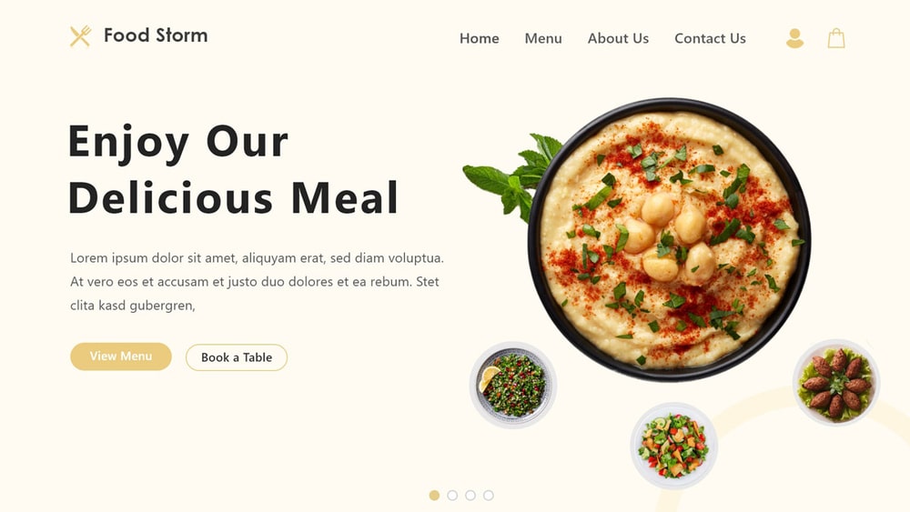 libanaise website design UI/UX