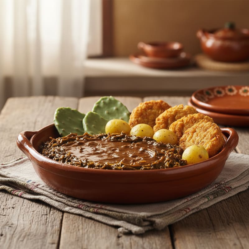Romeritos con mole