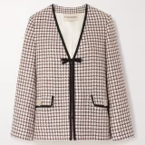 More elegant tweed jackets with houndstooth print cover