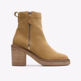 More comfortable stacked heel boots cover