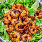 Recetas rápidas y saludables con camarones cover