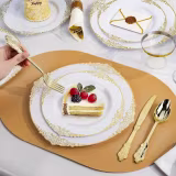 Platos de plástico de lujo para eventos cover