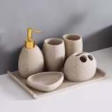 Sets de accesorios de baño de resina duraderos cover