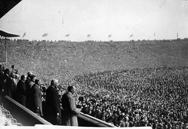 Historical football matches at Wembley Stadium