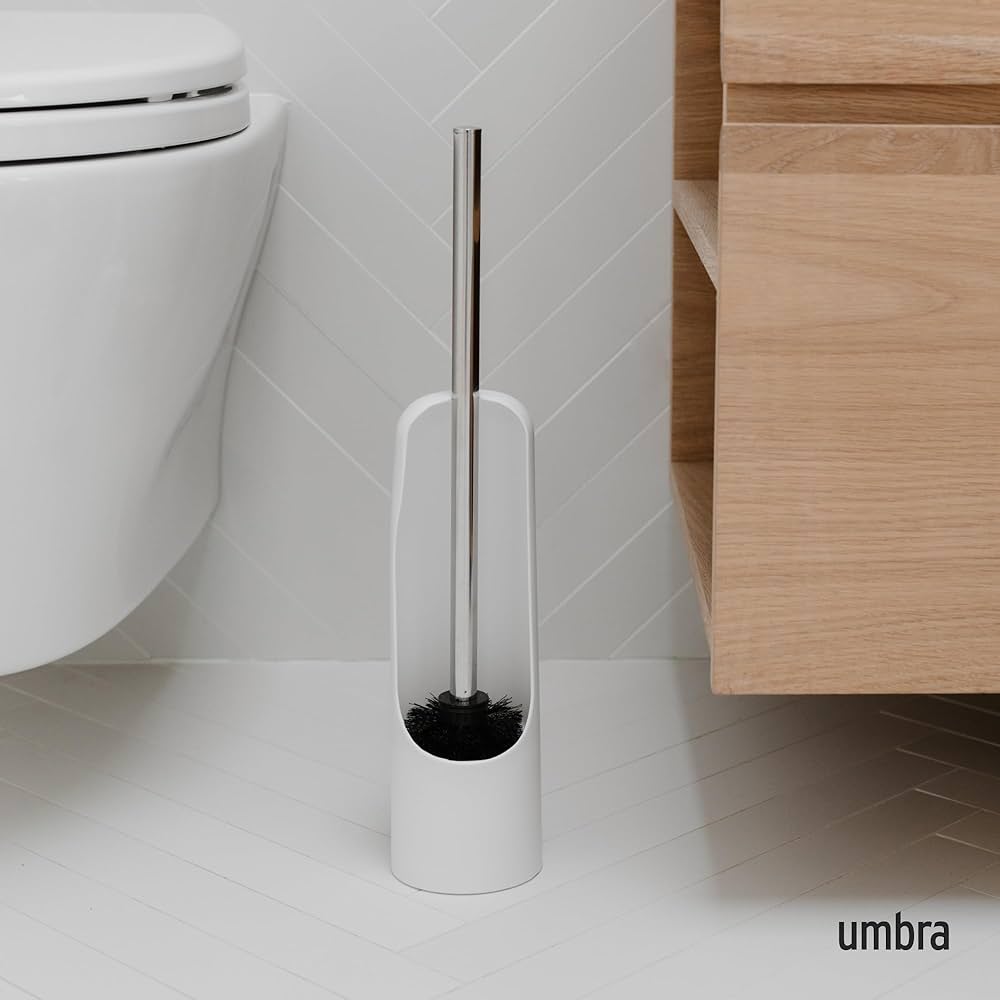 Elegant toilet brush holders for modern bathrooms