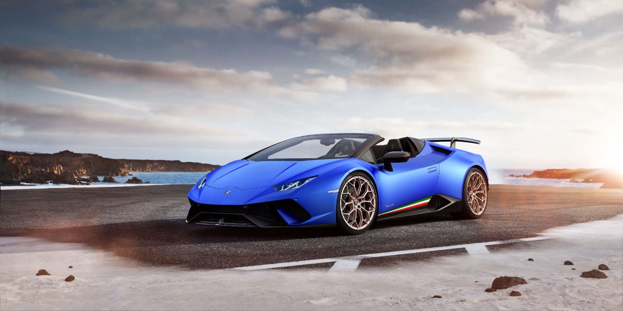 Blue Lamborghini