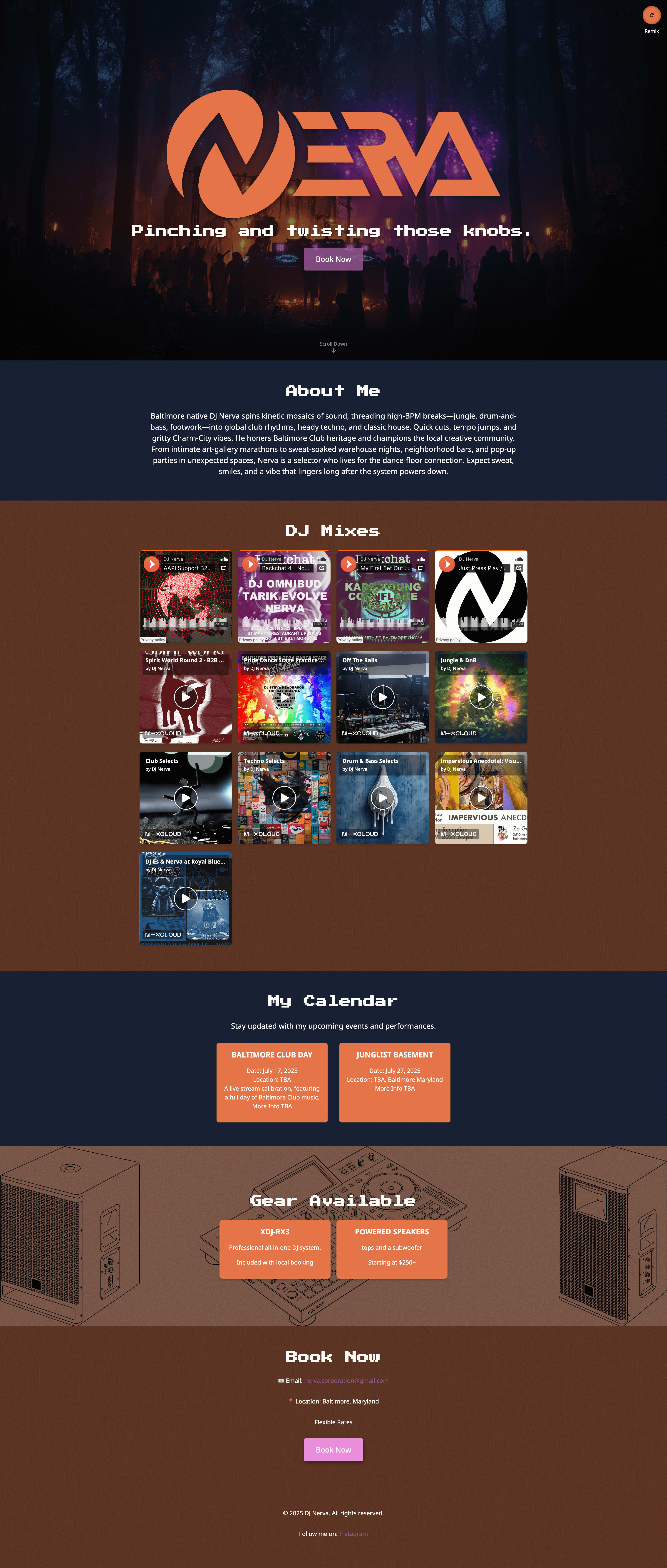 DJ Nerva Website