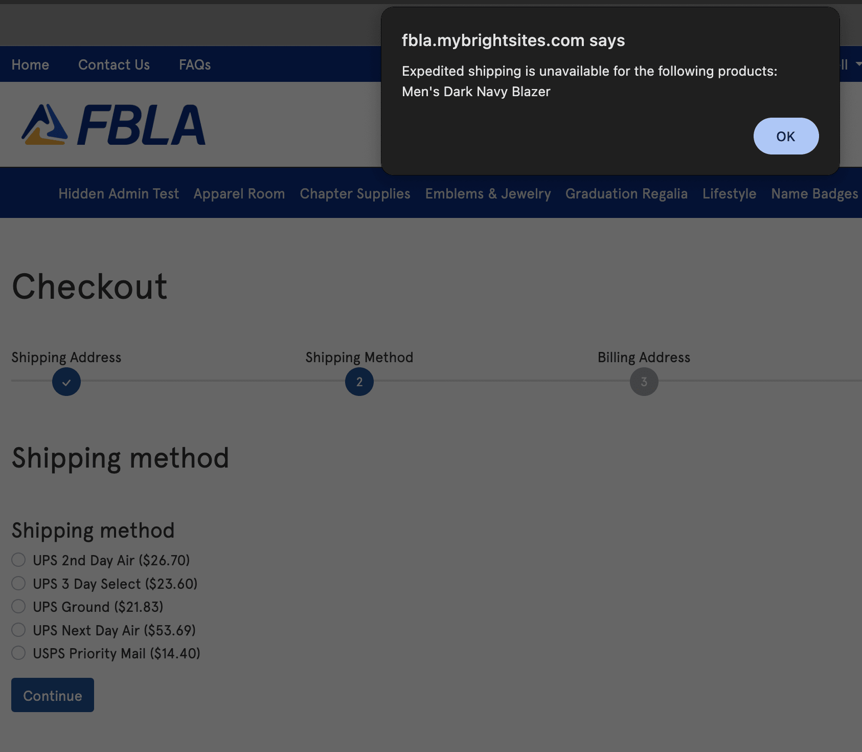 Hide Expedited Shipping Methods for Dropship Items