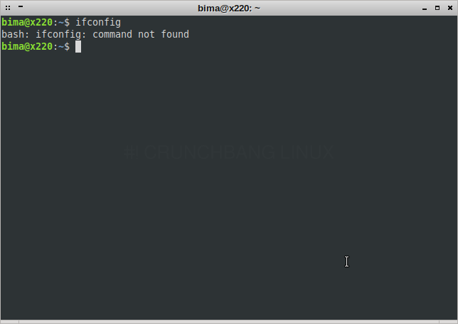 ifconfig not work