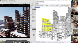 Image: a screen grab of the Omniverse platform in action (courtesy of Foster + Partners)