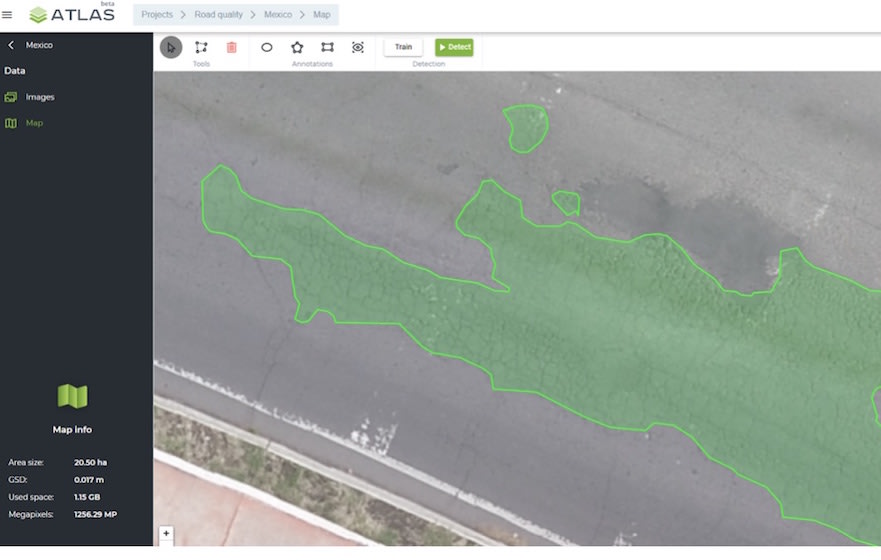 Image: a screengrab of Atlas software in action. Image: a screengrab of Atlas software in action.