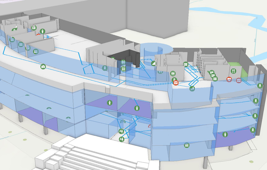 A screengrab of indoor mapping from Esri UK A screengrab of indoor mapping from Esri UK