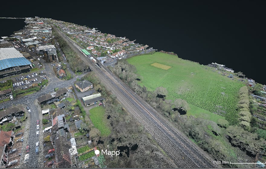 The drones delivered high resolution fully-georeferenced Google Maps The drones delivered high resolution fully-georeferenced Google Maps