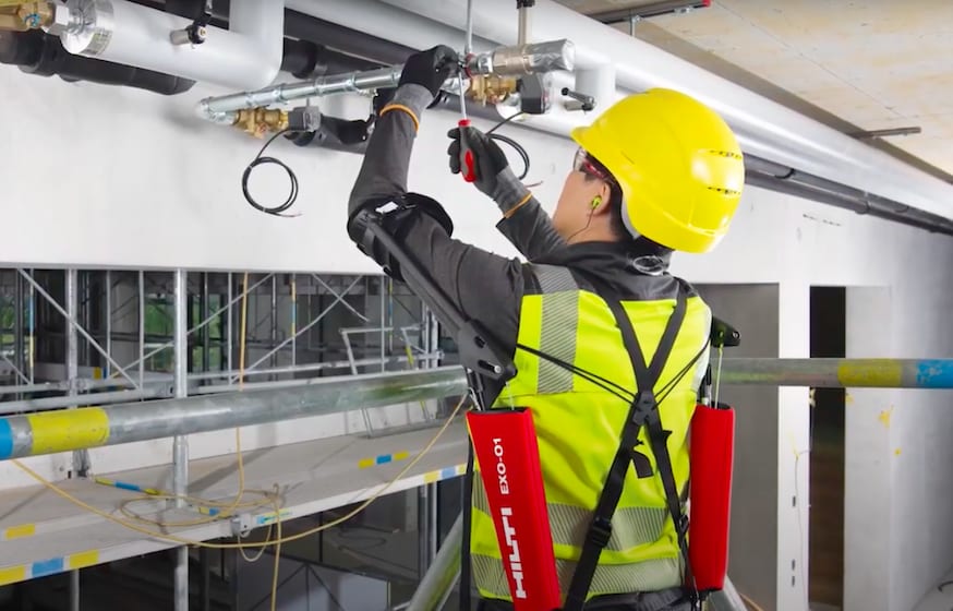 The passive exoskeleton from Hilti and Ottobock SE launched in 2020 The passive exoskeleton from Hilti and Ottobock SE launched in 2020