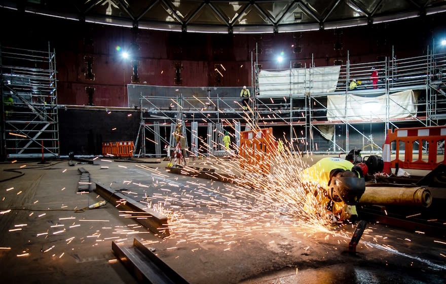 Work in progress in one of Hinkley C's inner containment liners Work in progress in one of Hinkley C's inner containment liners