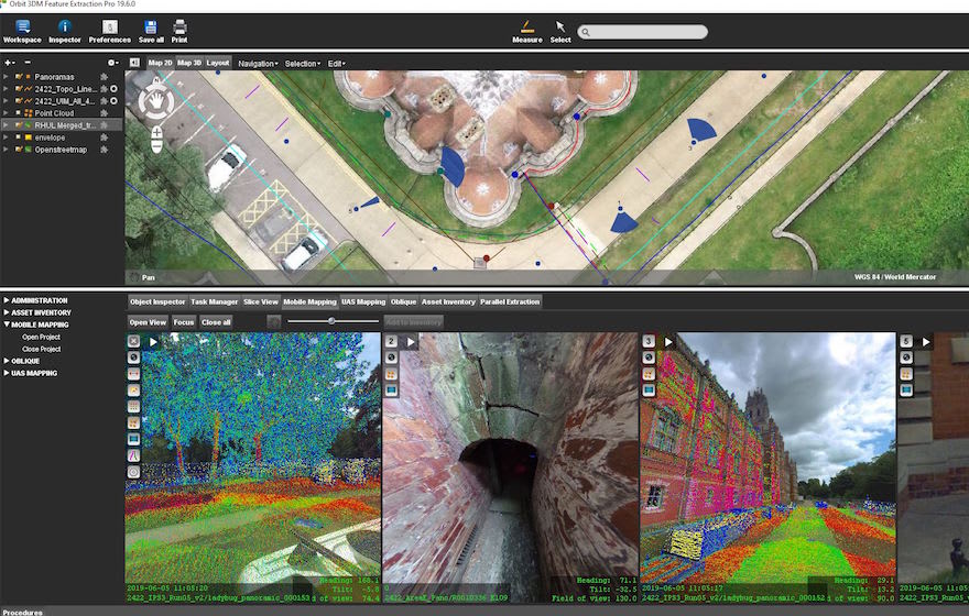 Image: a screen grab of RHUL's assets in Orbit 3DM. Image: a screen grab of RHUL's assets in Orbit 3DM.
