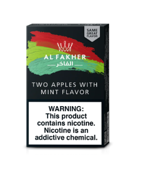 Al Fakher Flavor Authentic Hookah Tobacco - Two Apples with Mint