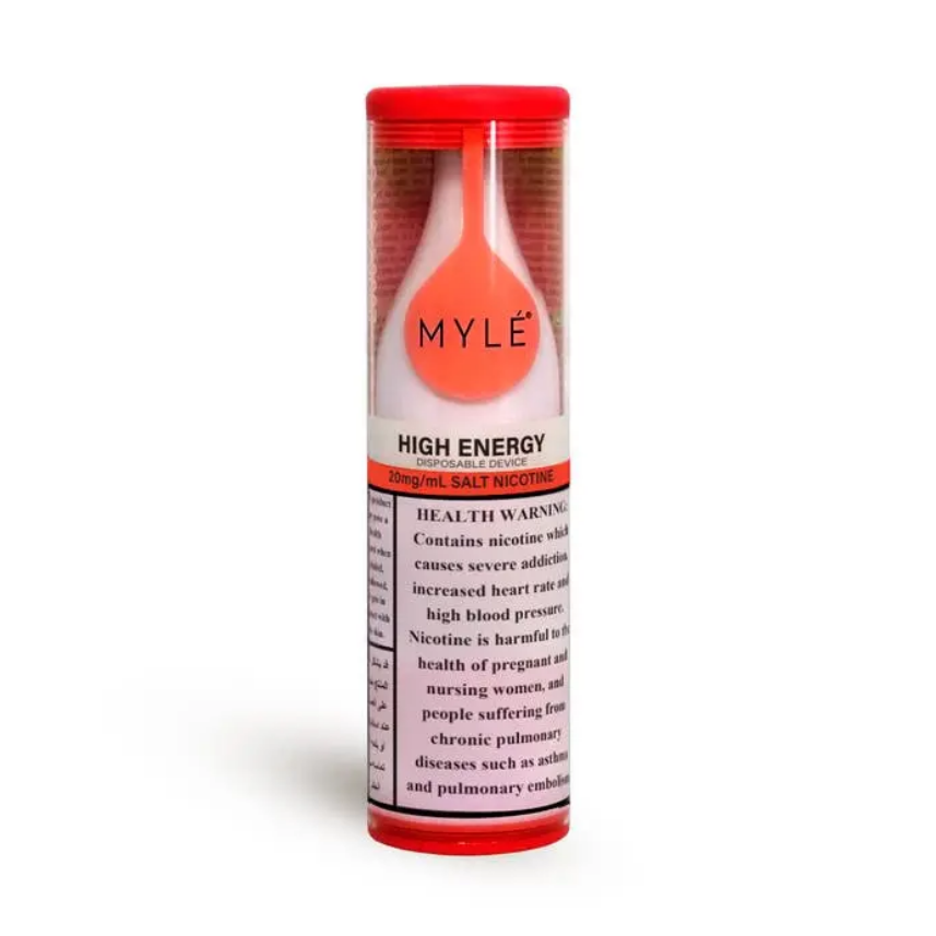 MYLE DRIP HIGH ENERGY 20MG/ML-2500 PUFFS	مايل دريب بنكهة مشروب الطاقة