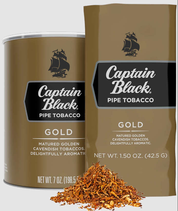 CAPTAIN BLACK PIPE TOBBACO GOLD