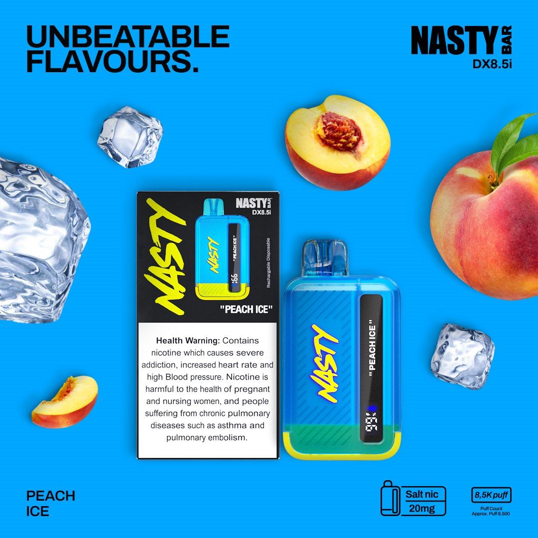 ناستي فيب بالخوج المثلج  8 الف نفث 2%نيكوتين