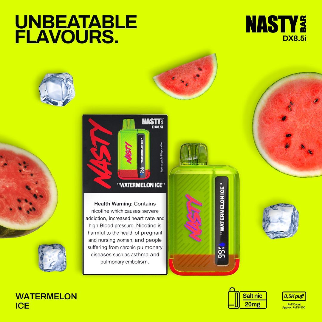 ناستي فيب بالبطيخ المثلج  8 الف نفث 2%نيكوتين