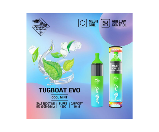 Tugboat Cool Mint (4,500 Puffs)