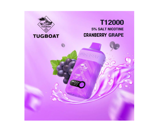 Tugboat Cranberry Grape (12,000 Puffs)