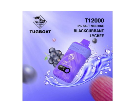 Tugboat Blackcurrant Lychee (12,000 Puffs)