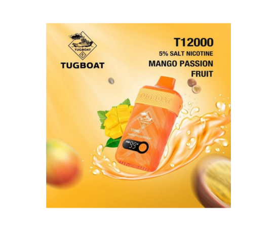 Tugboat Mango Passion Fruit (12,000 Puffs)