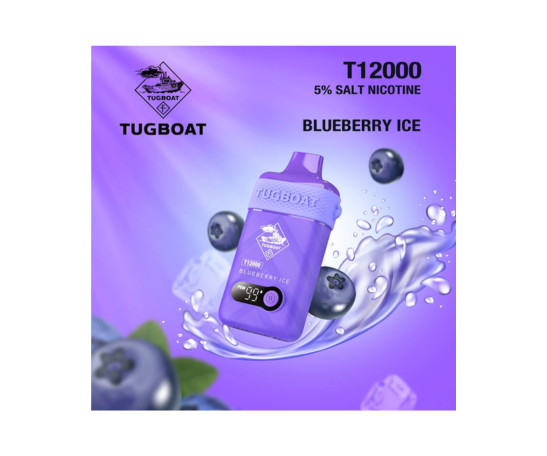 Tugboat Blueberry Ice (12,000 Puffs)