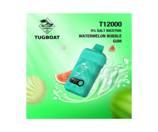 Tugboat Watermelon Bubblegum (12,000 Puffs)