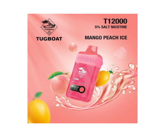 Tugboat Mango peach Ice (12,000 Puffs)