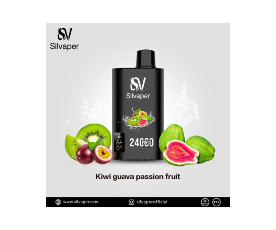 Silvaper Kiwi Guava Passion Fruit (24,000 Puffs)